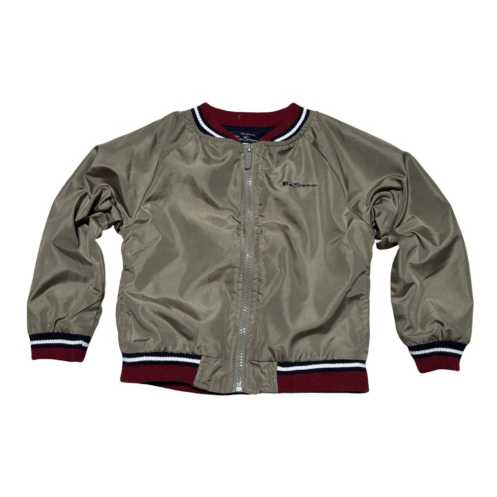 Ben Sherman Toddler Boys Bomber Jacket Zip Up Gold Size 4T - 13 x 15